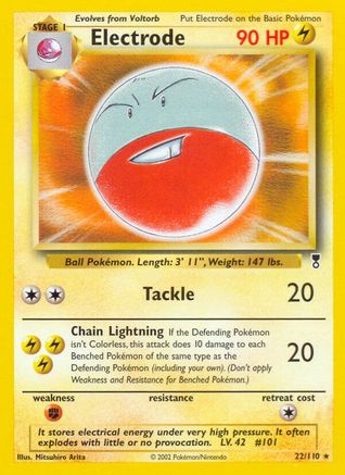Electrode (22) Reverse Holofoil - Legendary Collection