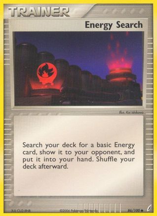 Energy Search (86) Reverse Holofoil - Crystal Guardians