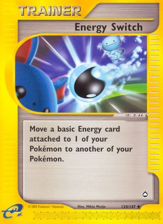Energy Switch (120) Reverse Holofoil - Aquapolis