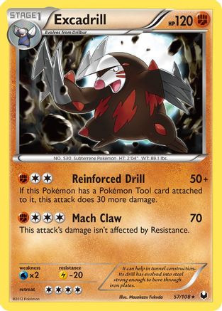 Excadrill (57) Reverse Holofoil - Dark Explorers