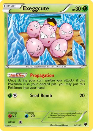 Exeggcute (4) Reverse Holofoil - Plasma Freeze