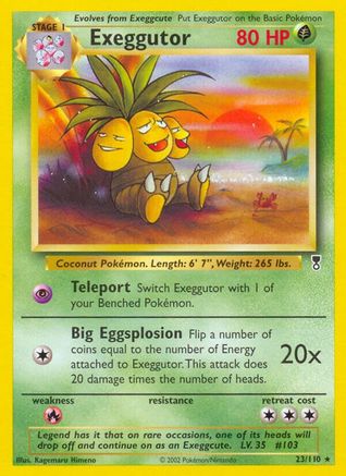 Exeggutor (23) Reverse Holofoil - Legendary Collection