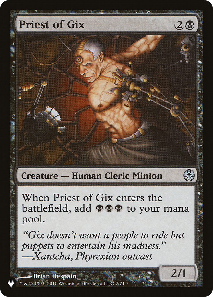 Priest of Gix (DDE-7) - The List