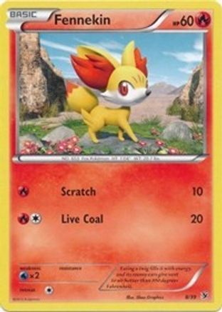Fennekin (8) Holofoil - Kalos Starter Set