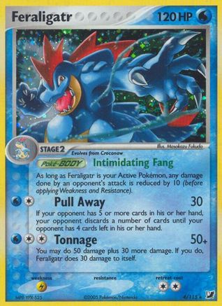 Feraligatr (4) Reverse Holofoil - Unseen Forces
