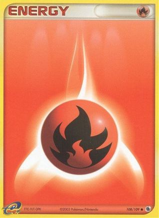 Fire Energy (108) Reverse Holofoil - Ruby and Sapphire