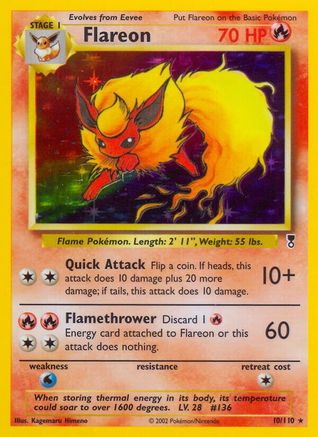 Flareon (10) Reverse Holofoil - Legendary Collection