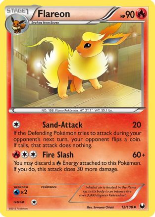 Flareon (12) Reverse Holofoil - Dark Explorers