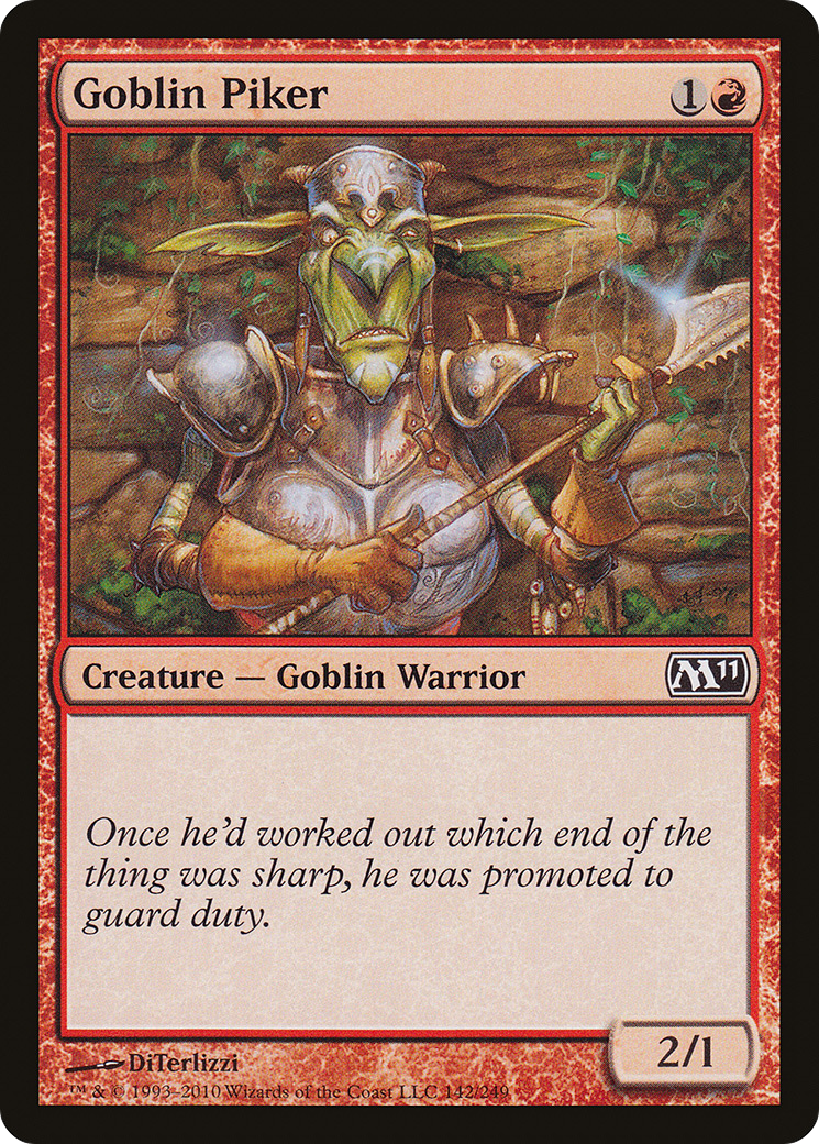 Goblin Piker (142) Foil - Magic 2011