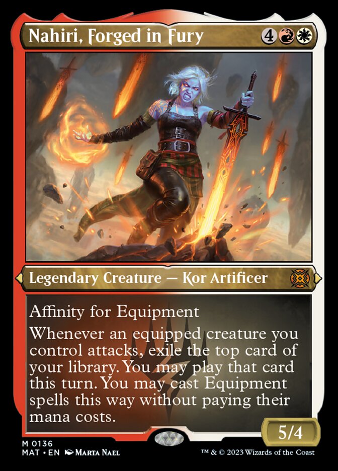 Nahiri, Forged in Fury (136) Etched - March of the Machine: The Aftermath