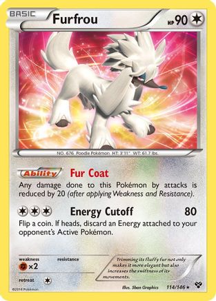 Furfrou (114) Reverse Holofoil - XY Base Set