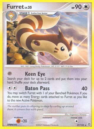 Furret (27) Reverse Holofoil - Secret Wonders