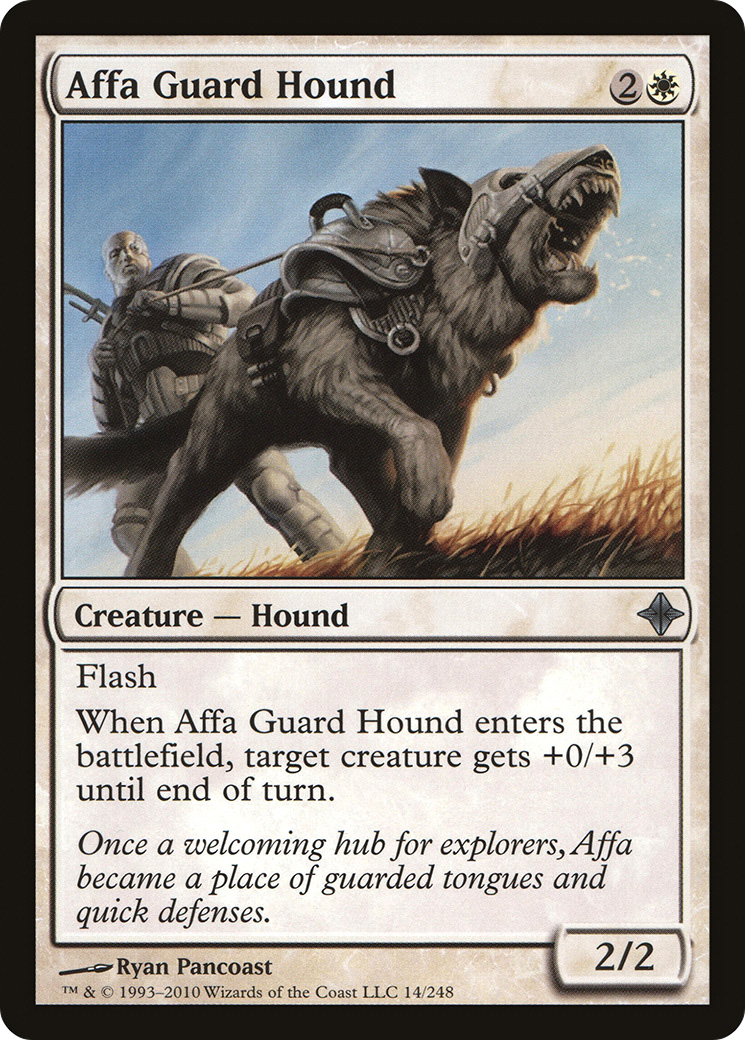 Affa Guard Hound (014) Foil - Rise of the Eldrazi