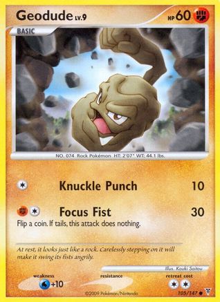 Geodude (105) Reverse Holofoil - Supreme Victors