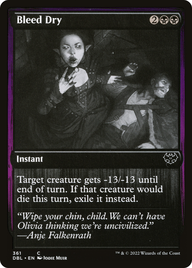Bleed Dry (361) Foil - Innistrad: Double Feature