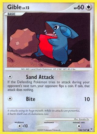 Gible (106) Reverse Holofoil - Supreme Victors