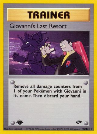 Giovanni's Last Resort (105) (1st Edition) - Gym Challenge