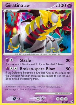 Giratina (27) Reverse Holofoil - Platinum