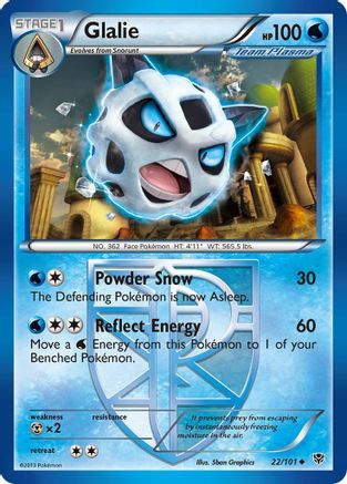 Glalie (Team Plasma) (22) Reverse Holofoil - Plasma Blast