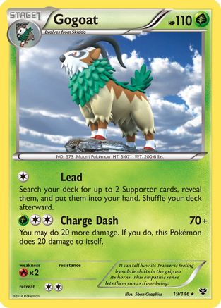 Gogoat (19) Reverse Holofoil - XY Base Set