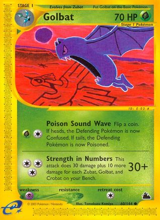 Golbat (60) Reverse Holofoil - Skyridge