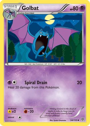 Golbat (54) Reverse Holofoil - Plasma Storm