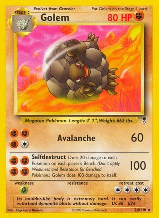 Golem (24) Reverse Holofoil - Legendary Collection
