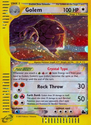 Golem (148) Reverse Holofoil - Skyridge