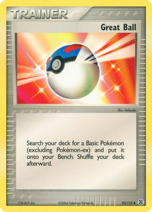 Great Ball (92) Reverse Holofoil - FireRed & LeafGreen