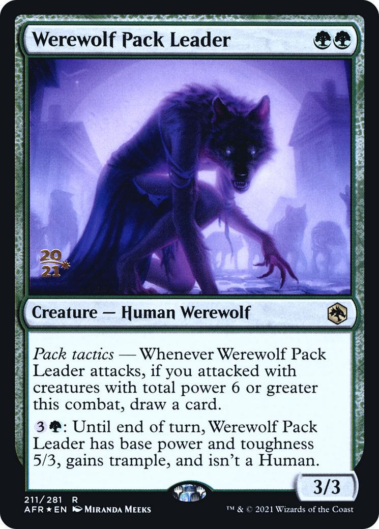 Werewolf Pack Leader (211s) Foil - Adventures in the Forgotten Realms Promos