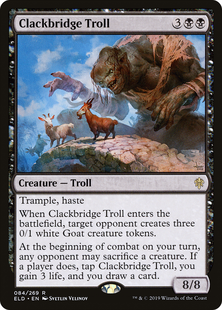 Clackbridge Troll (084) - Throne of Eldraine