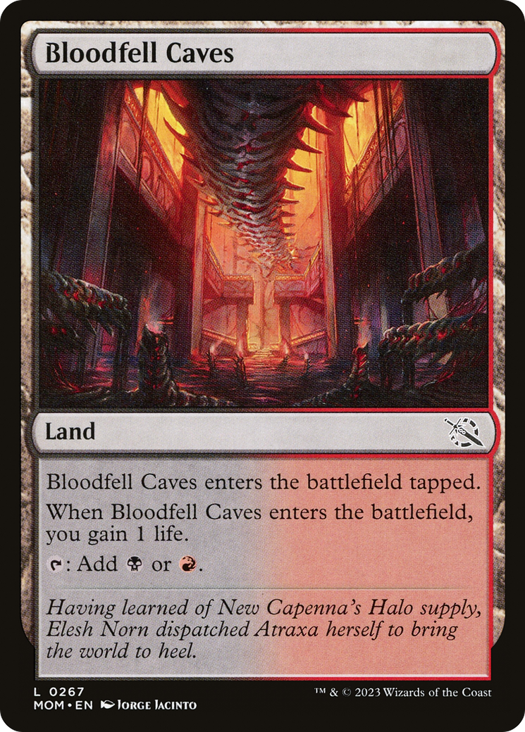 Bloodfell Caves (267) Foil - March of the Machine