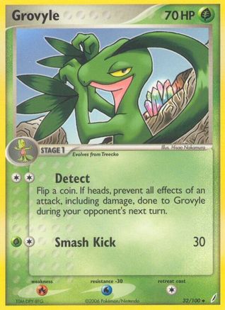 Grovyle (32) Reverse Holofoil - Crystal Guardians
