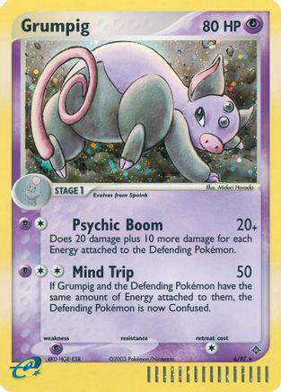 Grumpig (6) Reverse Holofoil - Dragon