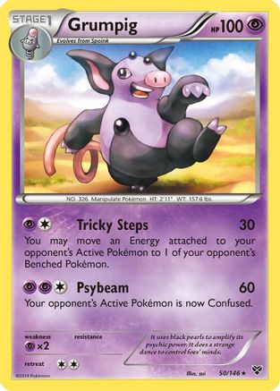 Grumpig (50) Reverse Holofoil - XY Base Set