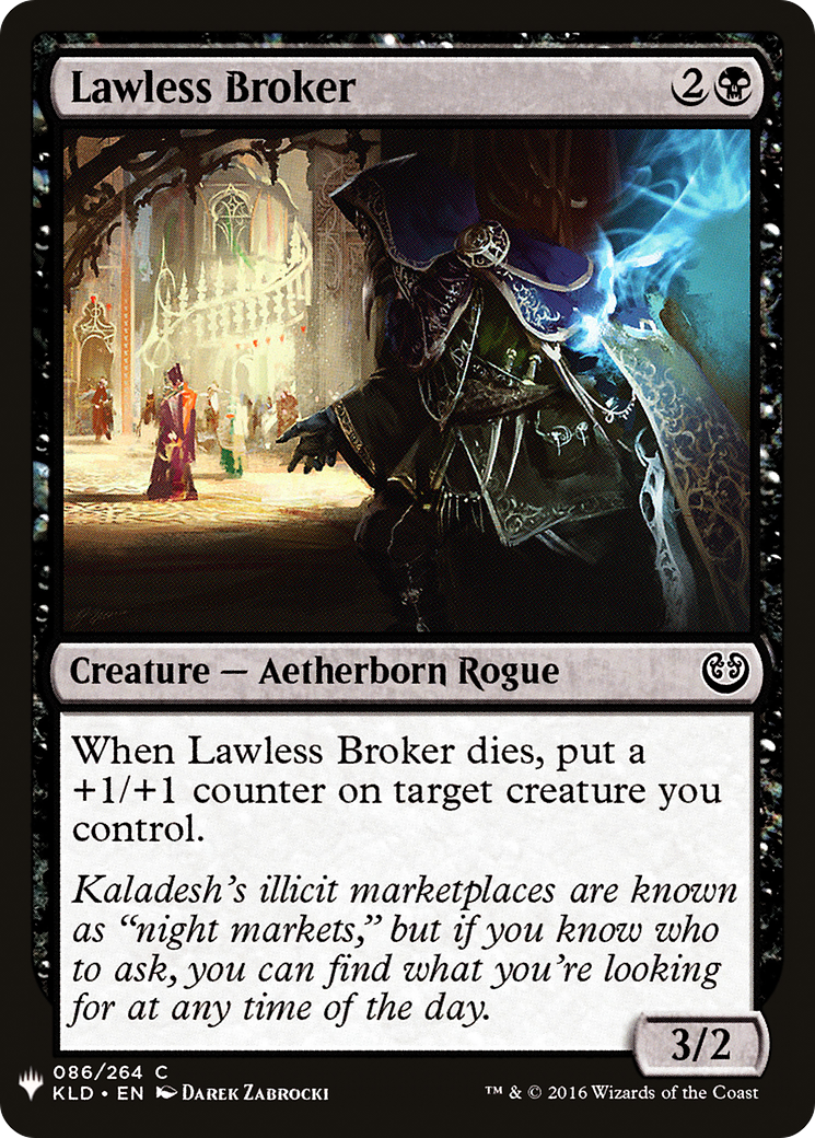 Lawless Broker (KLD-86) - The List