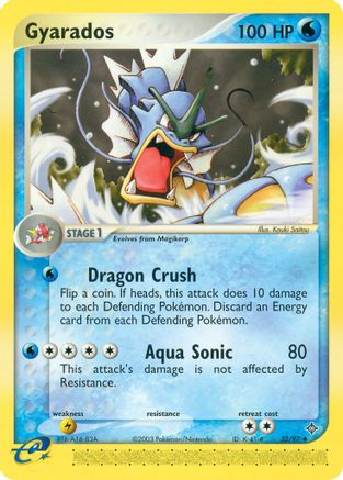 Gyarados (32) Reverse Holofoil - Dragon
