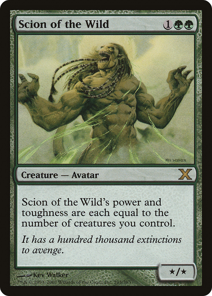Scion of the Wild (295) Foil - Tenth Edition