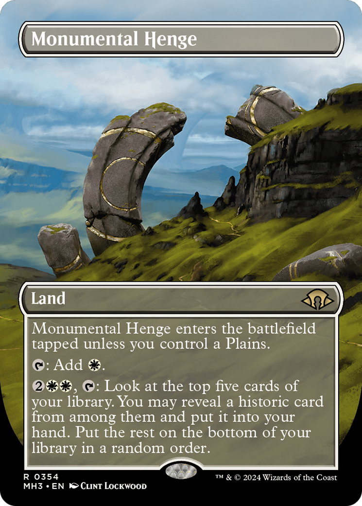 Monumental Henge (Borderless) (354) Foil - Modern Horizons 3
