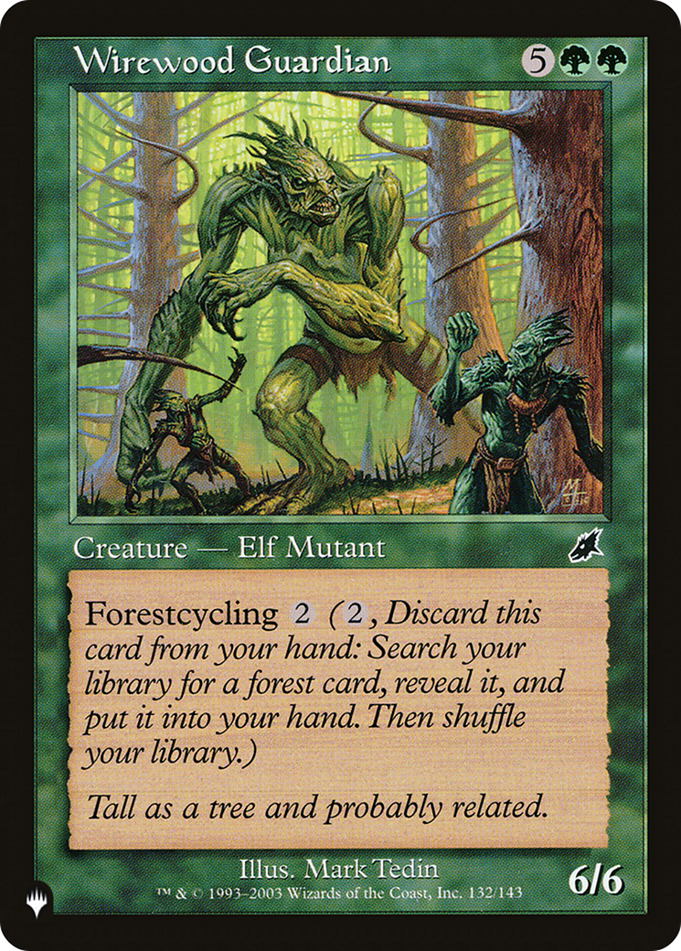 Wirewood Guardian (Retro) (SCG-132) - The List