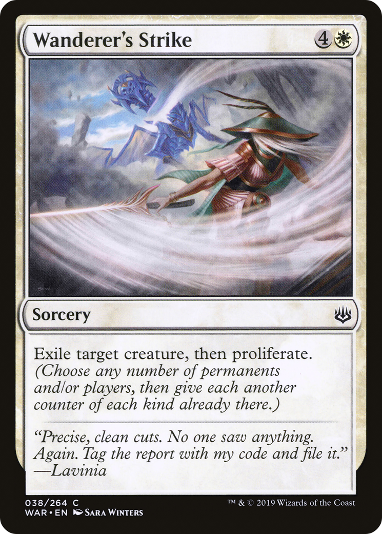 Wanderer's Strike (038) Foil - War of the Spark