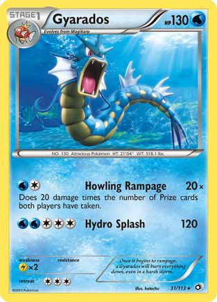 Gyarados (31) Reverse Holofoil - Legendary Treasures