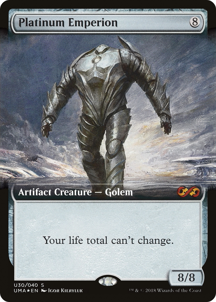 Platinum Emperion (Extended Art) (U30) Foil - Ultimate Box Topper