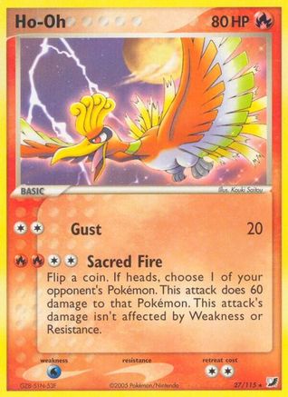 Ho-Oh (27) Reverse Holofoil - Unseen Forces