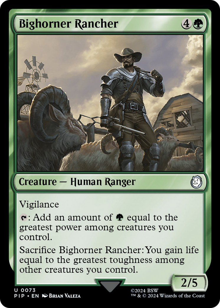 Bighorner Rancher (073) Foil - Fallout