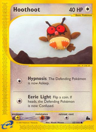 Hoothoot (65) Reverse Holofoil - Skyridge