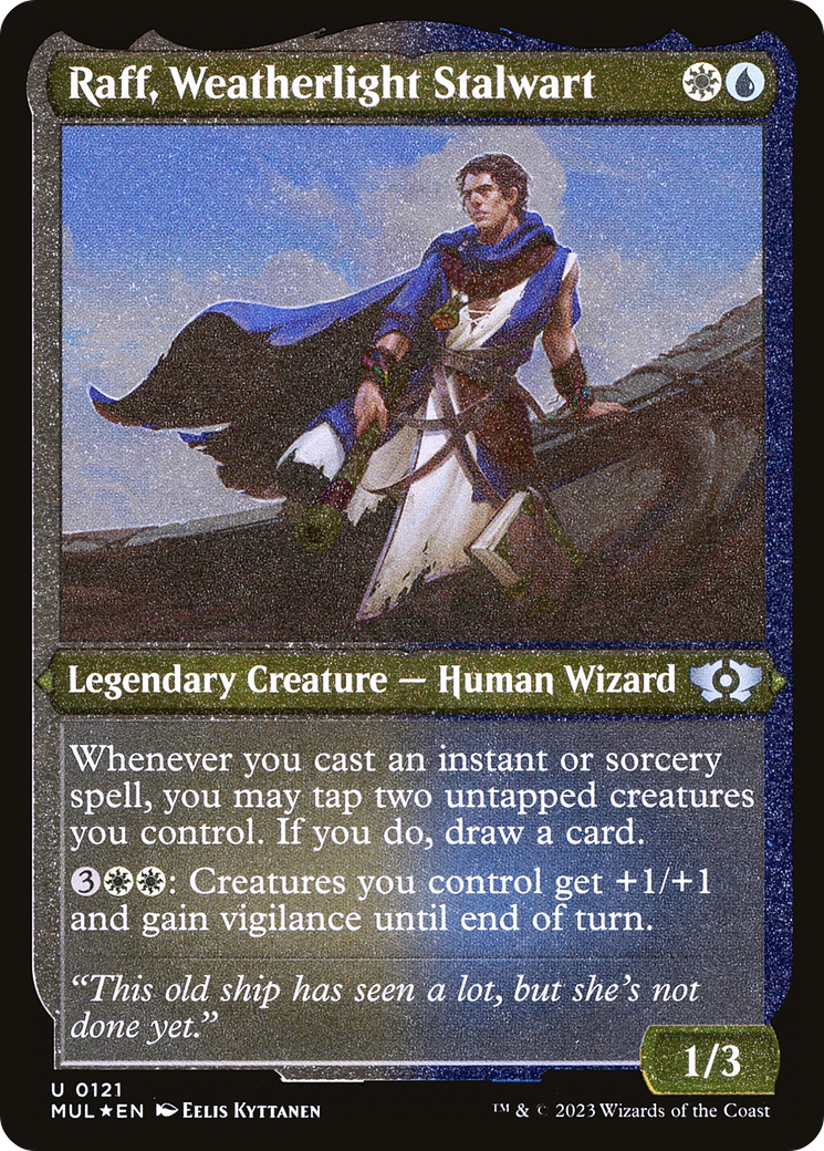 Raff, Weatherlight Stalwart (121) Etched - Multiverse Legends