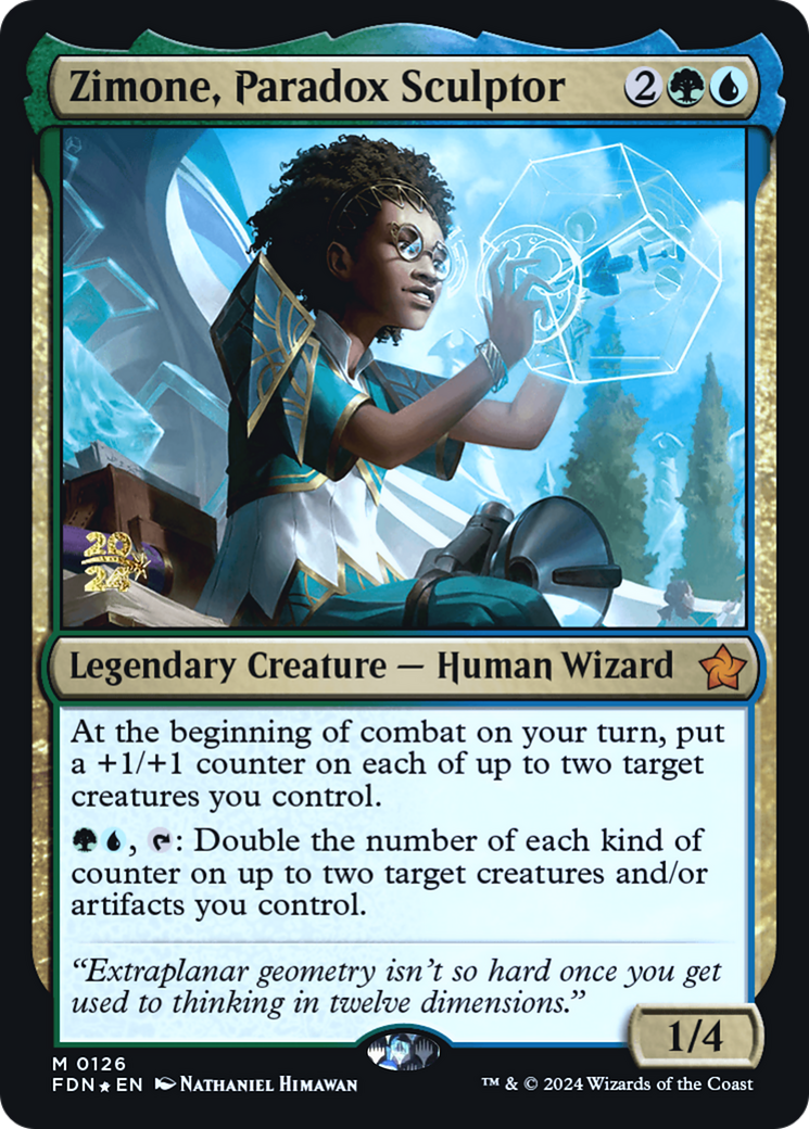 Zimone, Paradox Sculptor (126) Foil - Foundations Promos