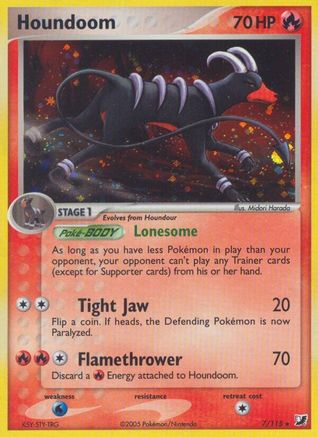 Houndoom (7) Reverse Holofoil - Unseen Forces