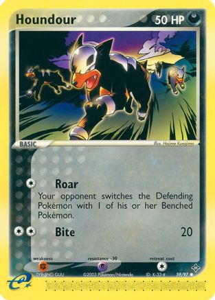 Houndour (59) Reverse Holofoil - Dragon